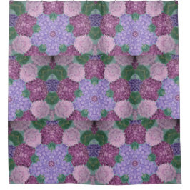 Cortina Para Box Mauve Roxo E Hidrangea Rosa