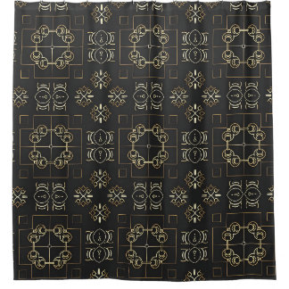 Cortina Para Box Medalhão Ornamental Geométrico