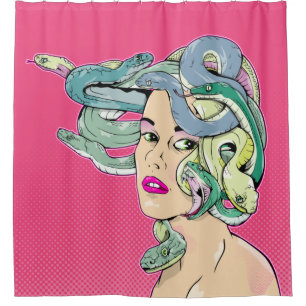 Cortina Para Box Medusa Pop art