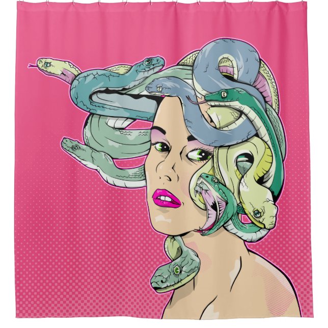 Cortina Para Box Medusa Pop art (Frente)