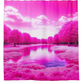 Cortina Para Box Mega Pink Forest