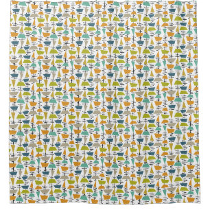 Cortina Para Box Meio século Funky Hangles & Triangles