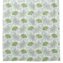 Cortina Para Box Meio século Modern Ginkgo