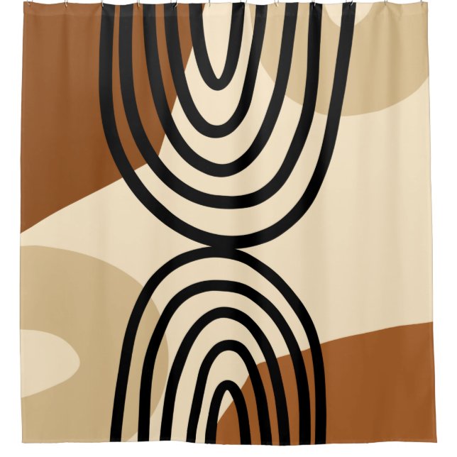 Cortina Para Box Meio século Moderno Arco-Íris (Frente)