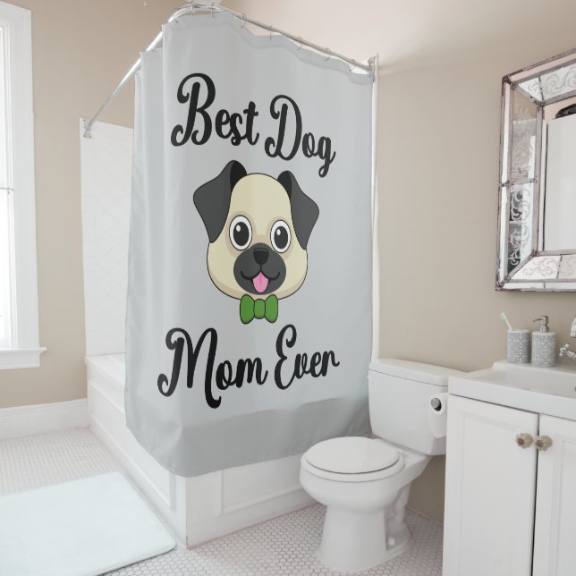 Cortina Para Box Melhor Mãe De Cachorro (In Situ)