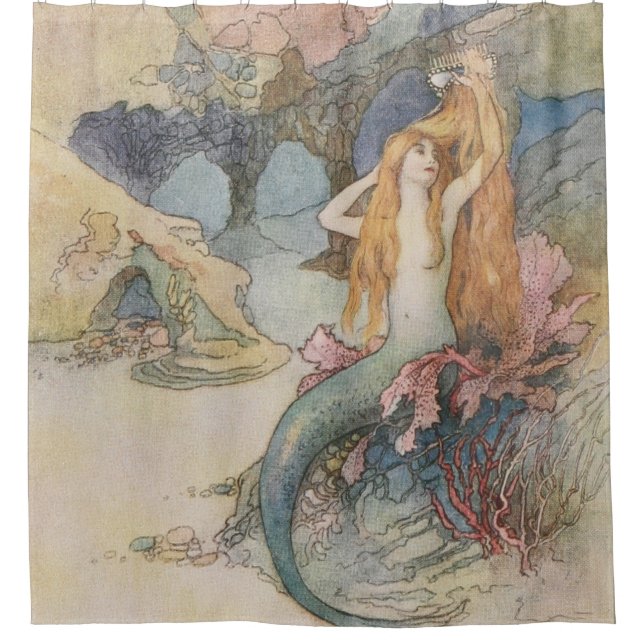 Cortina Para Box Mermaid Warwick Goble (Frente)