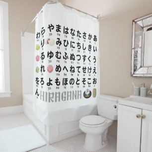 Cortina Para Box mesa Japonesa de Hiragana (Wagashi)