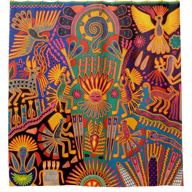 Cortina Para Box México * Mayan Aztec LatinoX Hispânico (Frente)