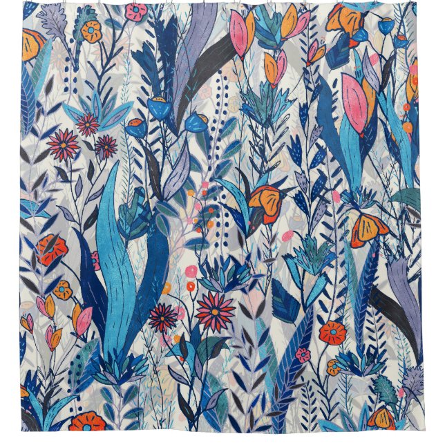 Cortina Para Box Midnight Bloomscape (Frente)