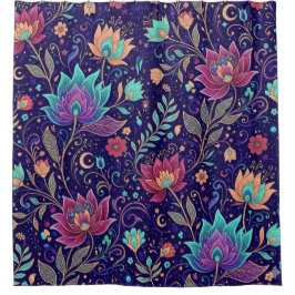 Cortina Para Box Midnight Mystic Garden