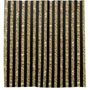 Cortina Para Box Millstoney Showertime listrado elegante preto