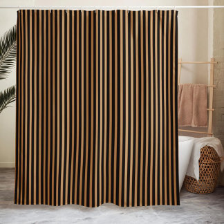 Cortina Para Box Minimalista Listrado Preto