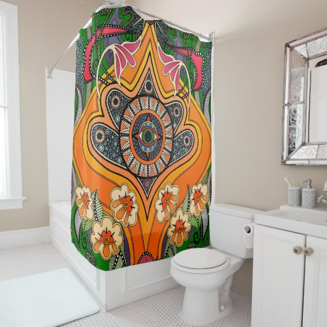 Cortina Para Box MINNIE verde (In Situ)