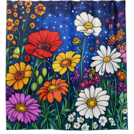 Cortina Para Box Mistura de flores