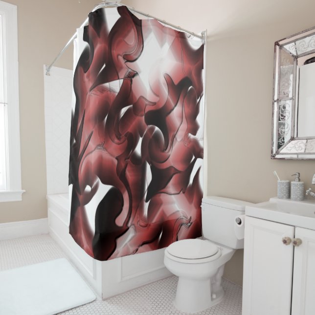 Cortina Para Box Mistura de nevoeiro acastanhado e mal esculpido (In Situ)