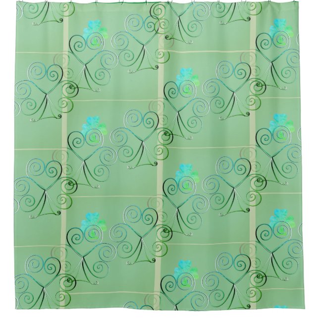 Cortina Para Box Misty Shamrocks Duvet Cover (Frente)