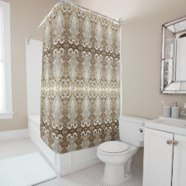 Cortina Para Box Modern White Flowers Pearls Shower Curtain