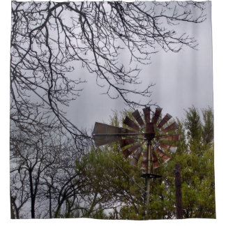 Cortina Para Box Moinho de vento rústico