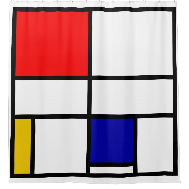 Cortina Para Box Mondrian 3 (Frente)