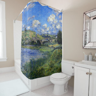 Cortina Para Box Monet - Vetheuil Passage, famosa pintura,