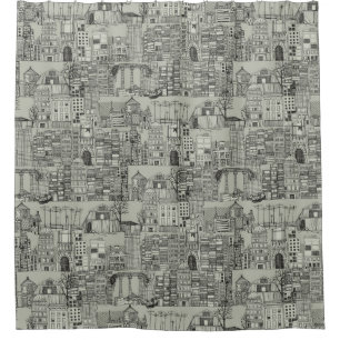 Cortina Para Box mono toile dystopian