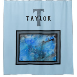 Cortina Para Box Monograma Abstrato Art