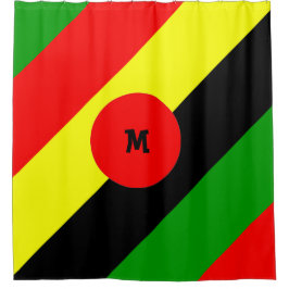 Cortina Para Box Monograma afrocêntrico