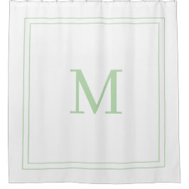 Cortina Para Box Monograma Branco Personalizado Único