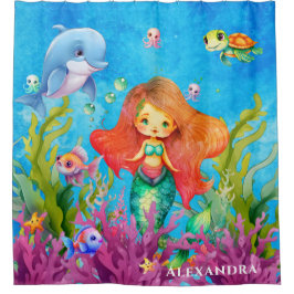 Cortina Para Box Monograma Cinto Tartaruga do Mar Sereia