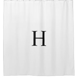 Cortina Para Box Monograma Clássico Elegante Preto Branco