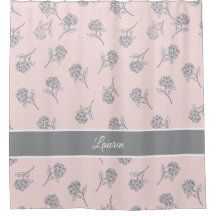 Monograma Floral Botânica Atemporal Rosa Suave 