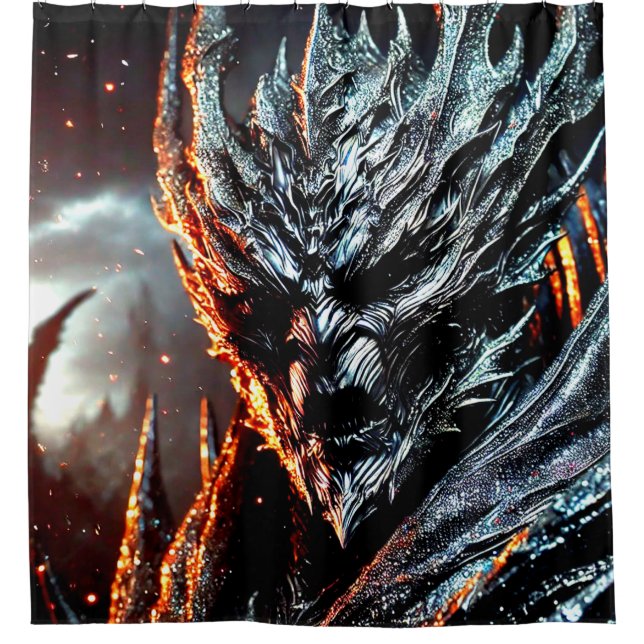 Cortina Para Box Monstro Assustador (Frente)