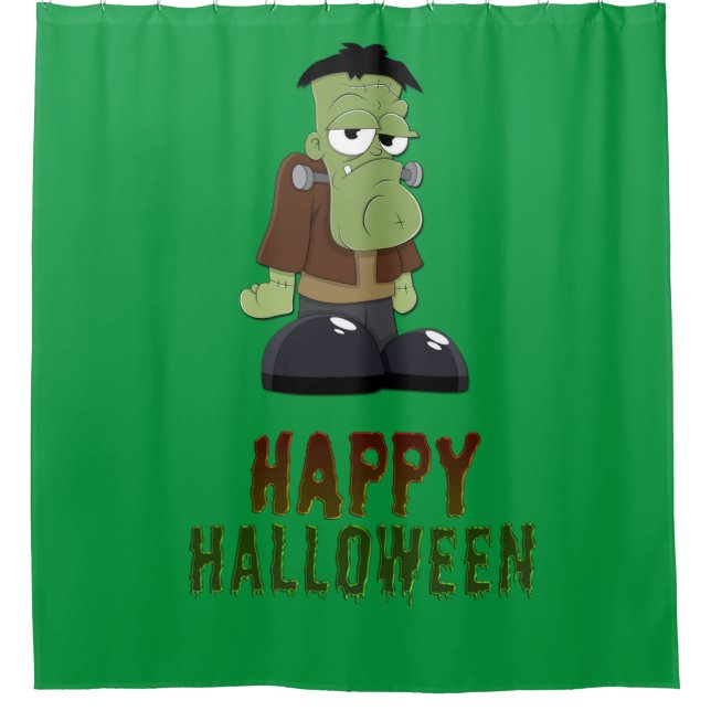 Cortina Para Box Monstro Feliz de Halloween (Frente)