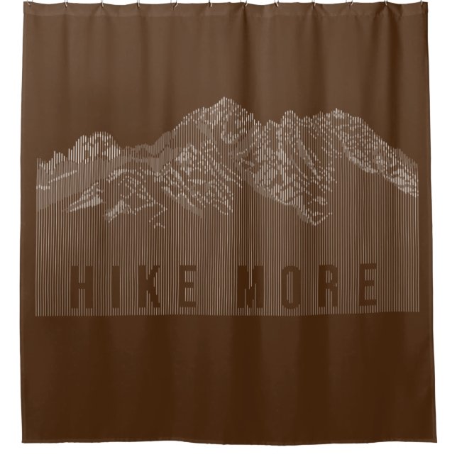 Cortina Para Box Montanhas Hike More White (Frente)