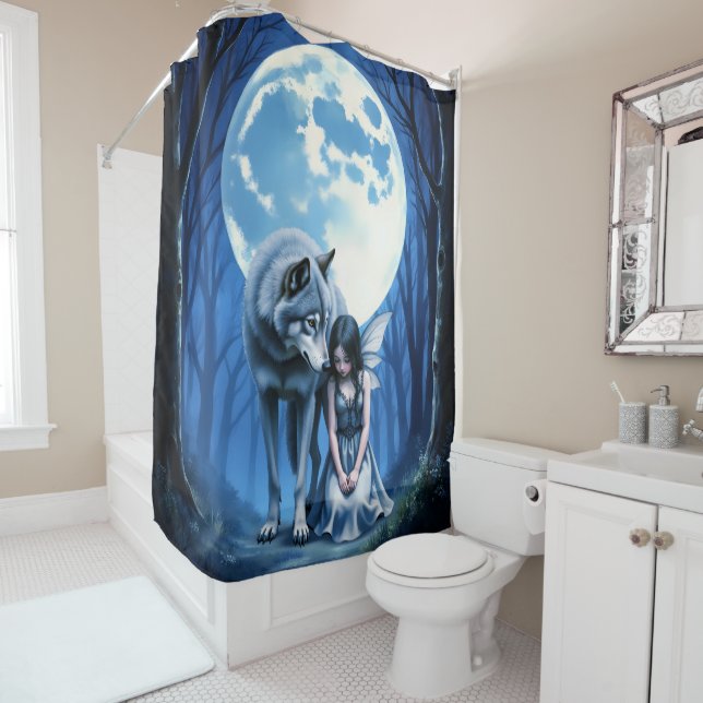 Cortina Para Box Moonlit Bond – The Wolf and the Gothic Fairy.   (In Situ)