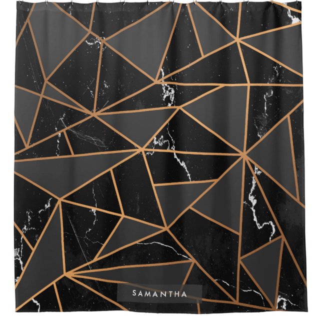 Cortina Para Box Mosaico do Ouro Marble (Frente)