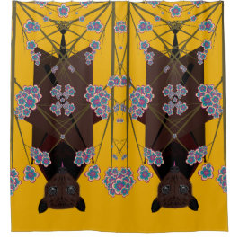 Cortina Para Box Mostarda de Raposa Voadora