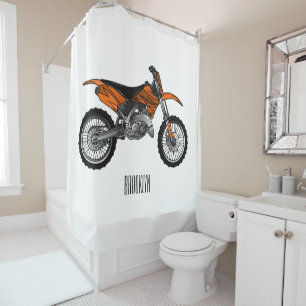 Cortina Para Box Moto fora-de-estrada/desenho animado