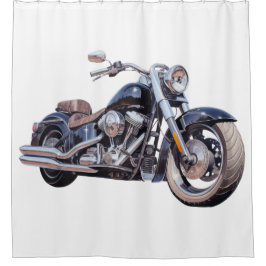 Cortina Para Box Motociclo de aquarelas