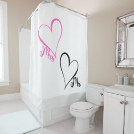 Cortina Para Box Mr. & Mrs. Shower Curtain