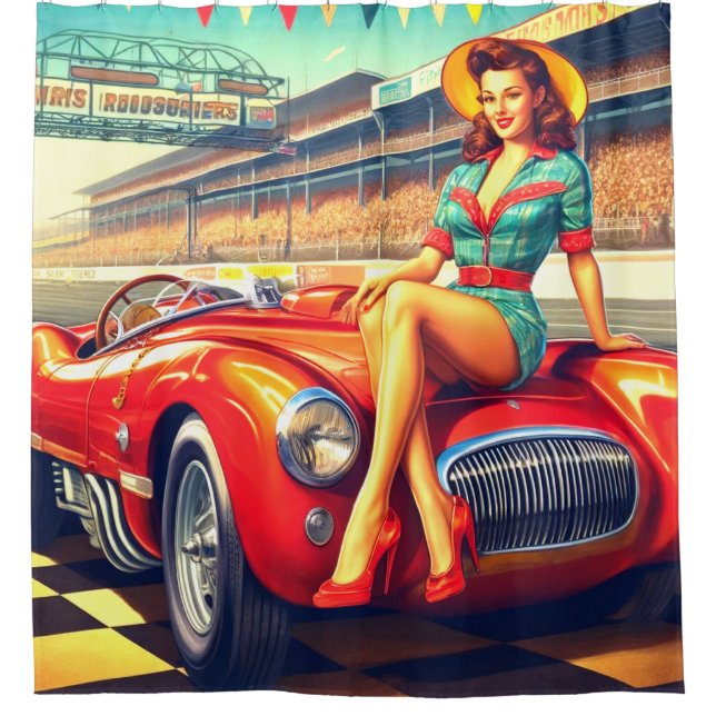 Cortina Para Box Mulher IA (Frente)