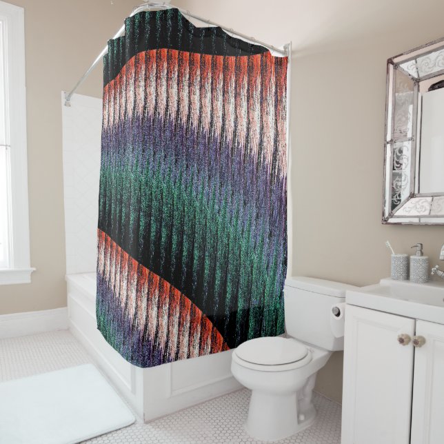 Cortina Para Box Muro do Jardim lavanda....... (In Situ)