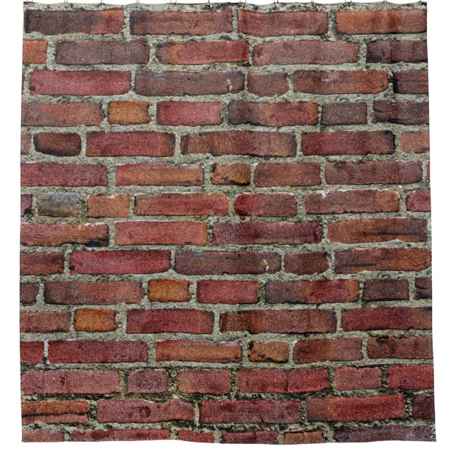 Cortina Para Box Muro Vermelho Antigo (Frente)