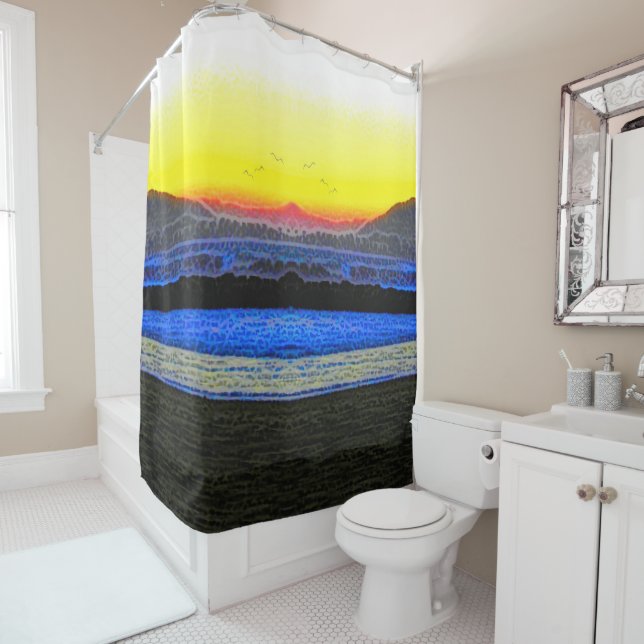 Cortina Para Box Mystic Sunset Double Vision (In Situ)
