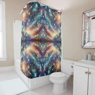 Cortina Para Box Mystical Fantasy Colorful Celestial Faraway Castle