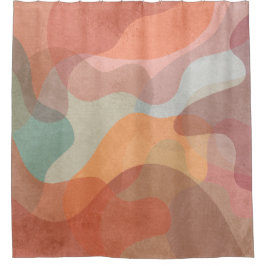 Cortina Para Box Na moda e padrão artístico colorido