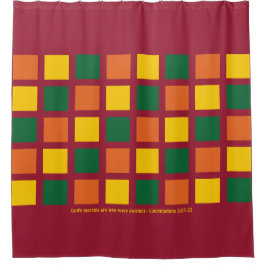 Cortina Para Box Na moda Geométrico Quadrados