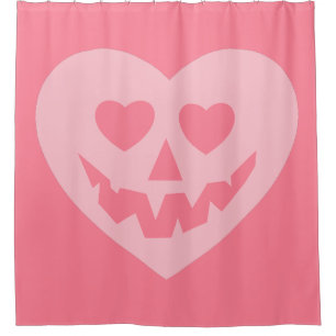 Cortina Para Box namorados pastel de halloween cor-de-rosa