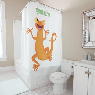 Cortina Para Box Nata-dançarina de laranja feliz e giro