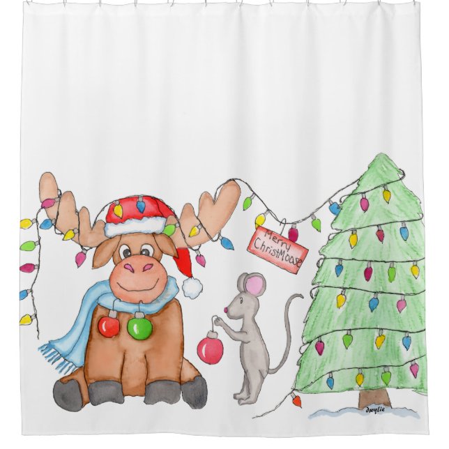 Cortina Para Box Natal - Feliz Natal-Alce! (Frente)